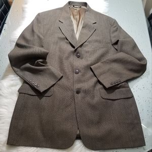 Fioravanti Soft Men's 2 Button Blazer Sport Coat Tan Taupe sz 44R